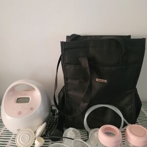Ameda Black Tote Bag with Spectra S2